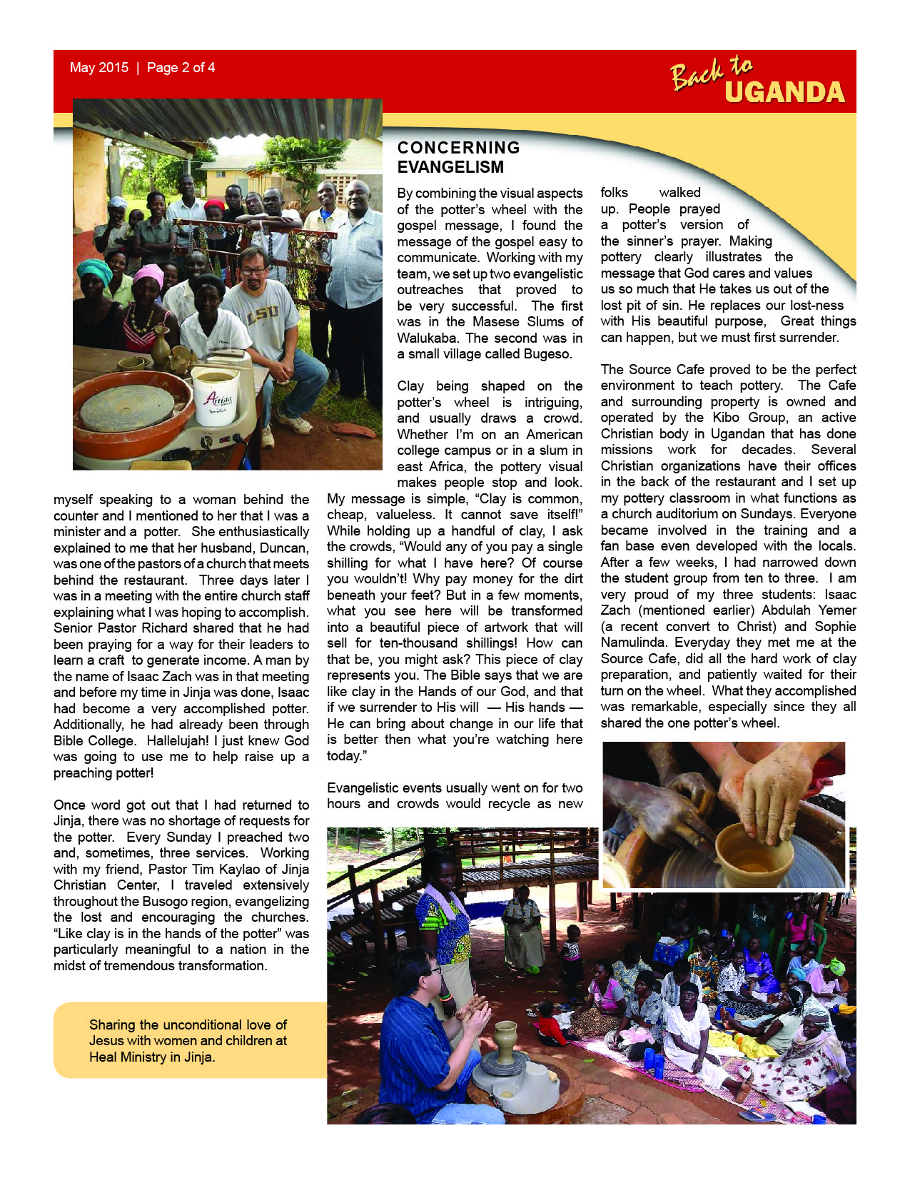 Newsletter May 2015 Page 2